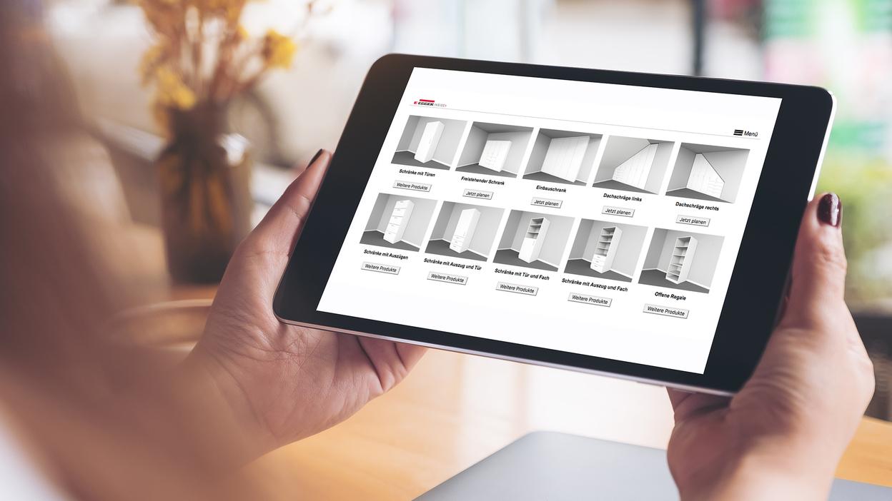 Tischler Möbelplaner - online Möbel planen Tischler Möbelplaner auf dem IPad - Möbelübersicht